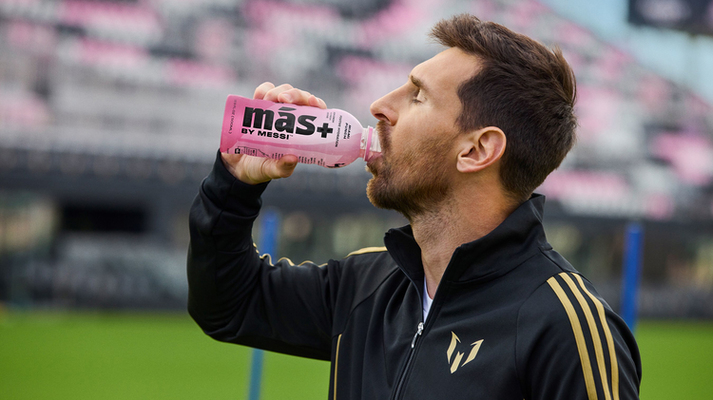 Lionel Messi Unveils His Next-Generation Hydration Drink - Más+ by Messi
